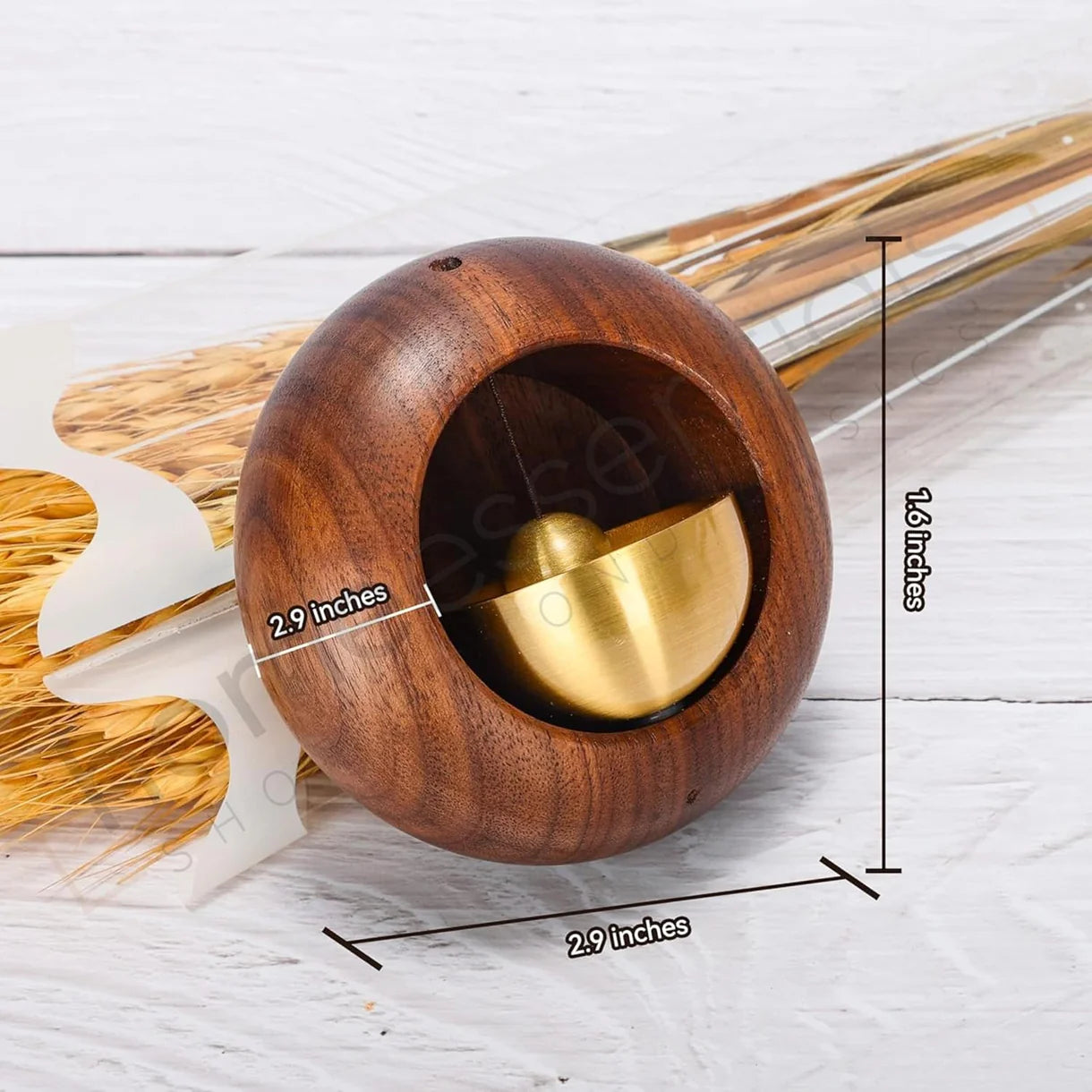 Japanese Style Wooden Dopamine Door Bell with Adhesive Magnets
