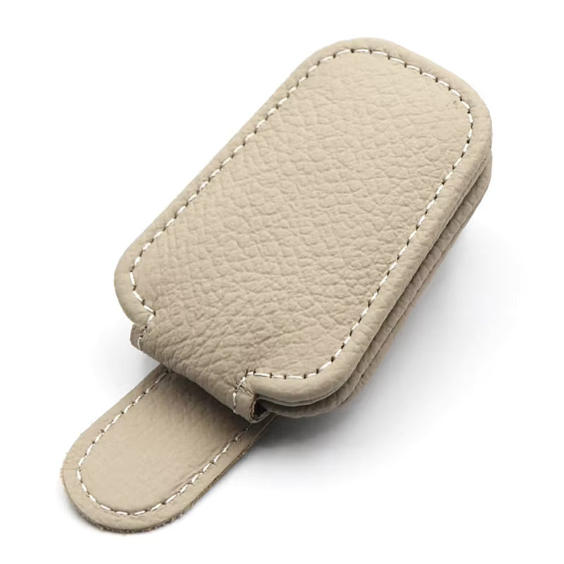 Universal Car Visor Premium Leather Sunglass Holder