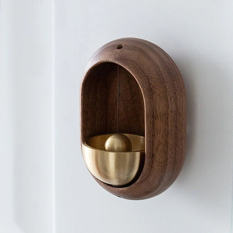 Japanese Style Wooden Dopamine Door Bell with Adhesive Magnets
