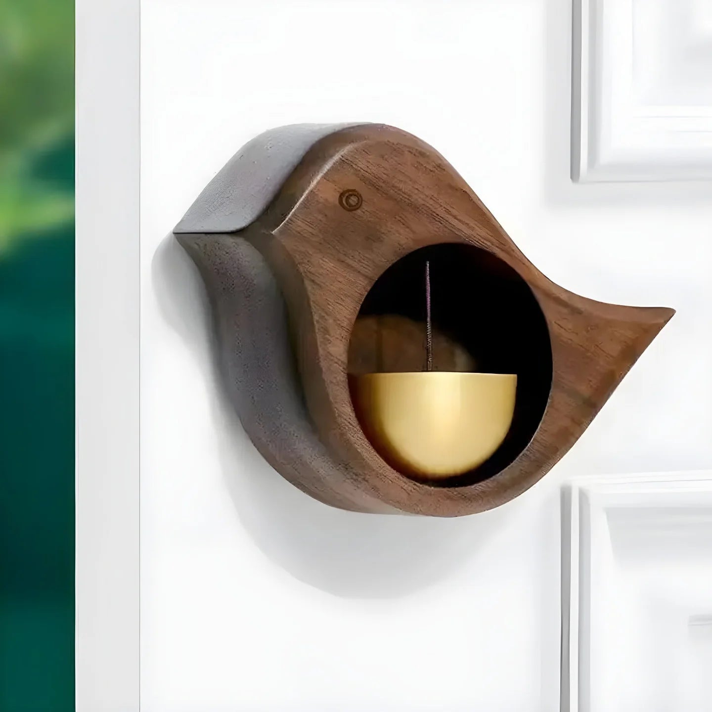 Japanese Style Wooden Dopamine Door Bell with Adhesive Magnets
