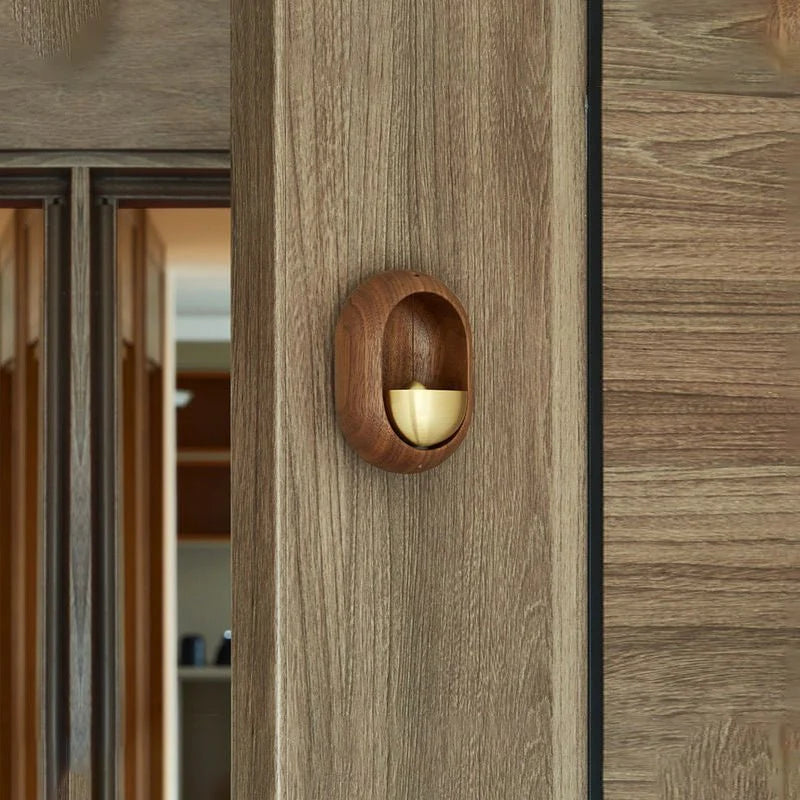Japanese Style Wooden Dopamine Door Bell with Adhesive Magnets