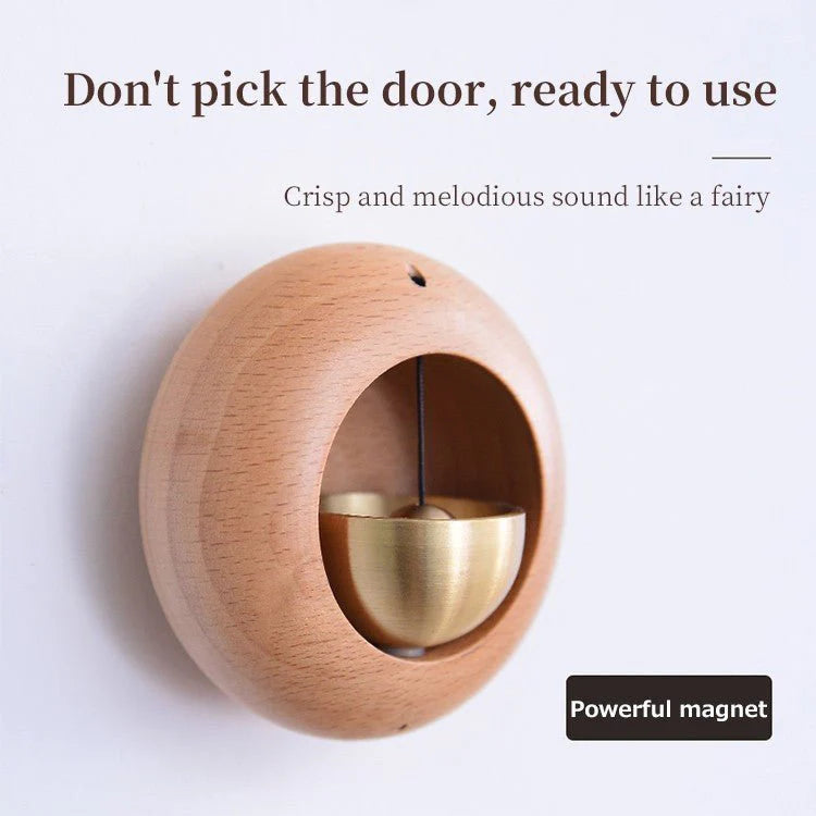 Japanese Style Wooden Dopamine Door Bell with Adhesive Magnets
