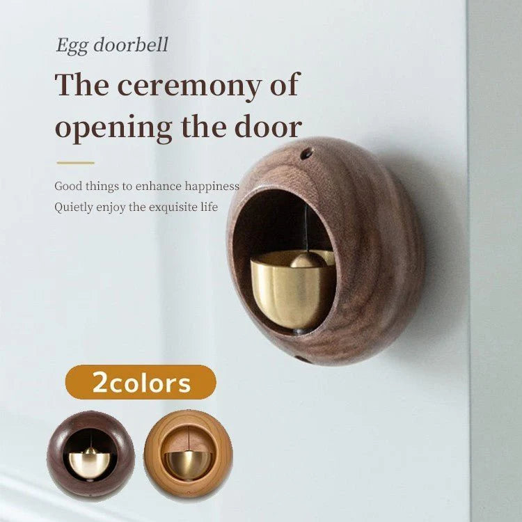 Japanese Style Wooden Dopamine Door Bell with Adhesive Magnets