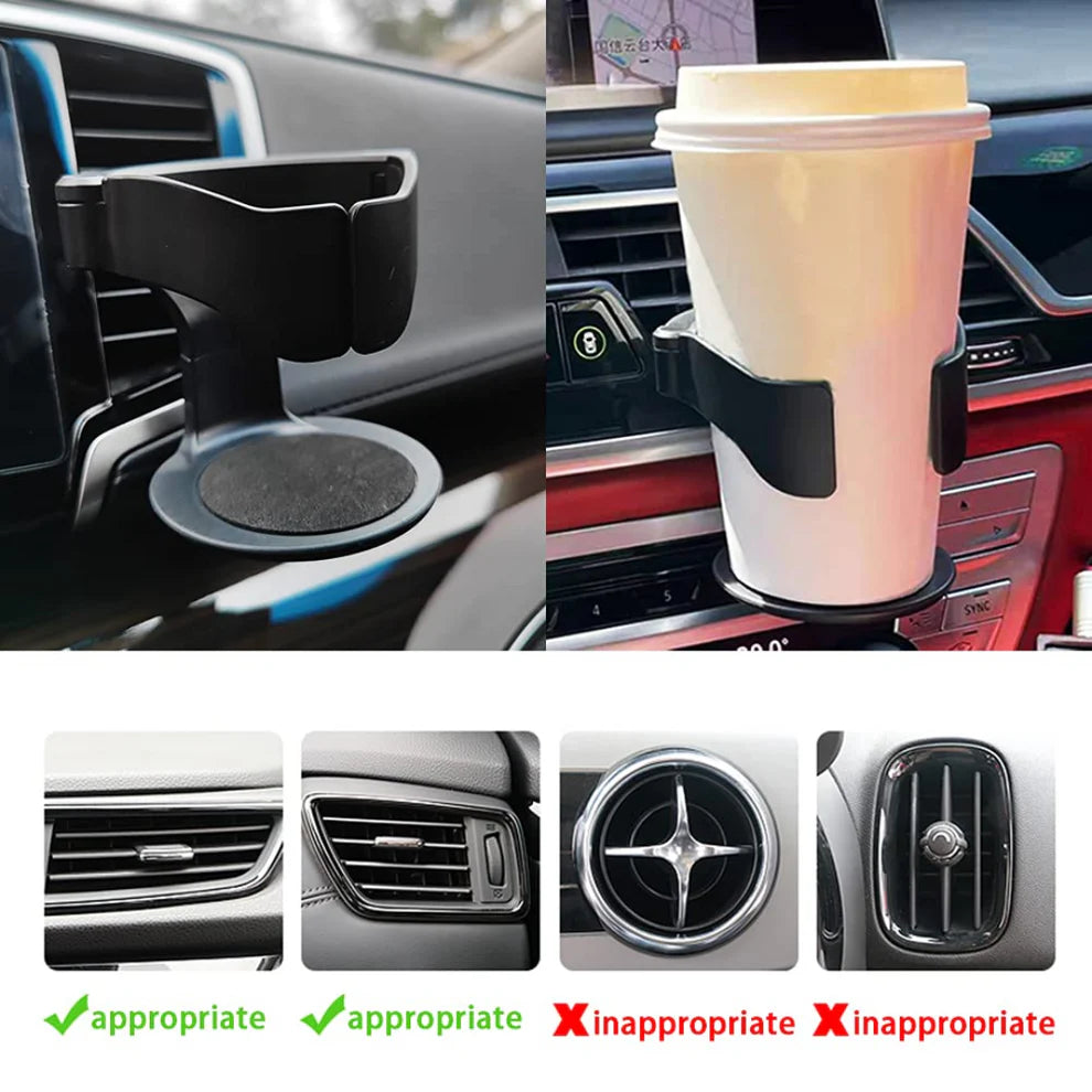 2 in 1 AC Vent Car Cup Holder (Universal Fit For All Cars)