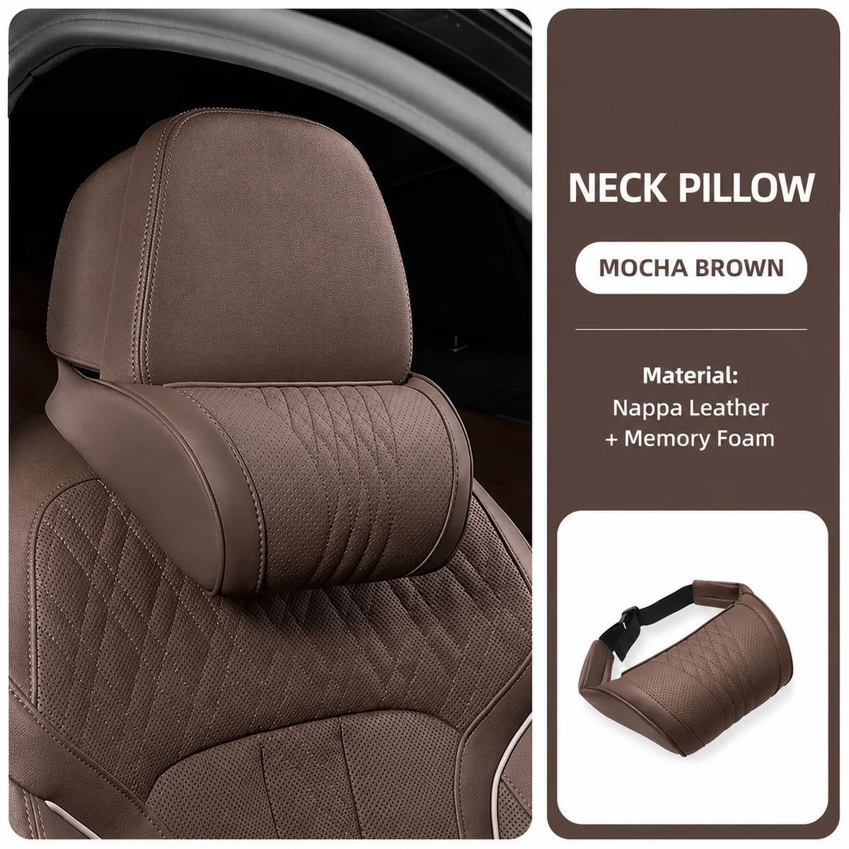 Car Headrest Memory Foam Neck Support Pillow
