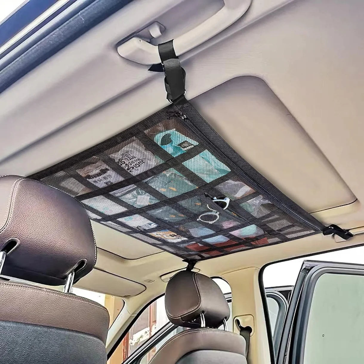 Heavy-Duty Double-Layer Car Roof Organizer Net