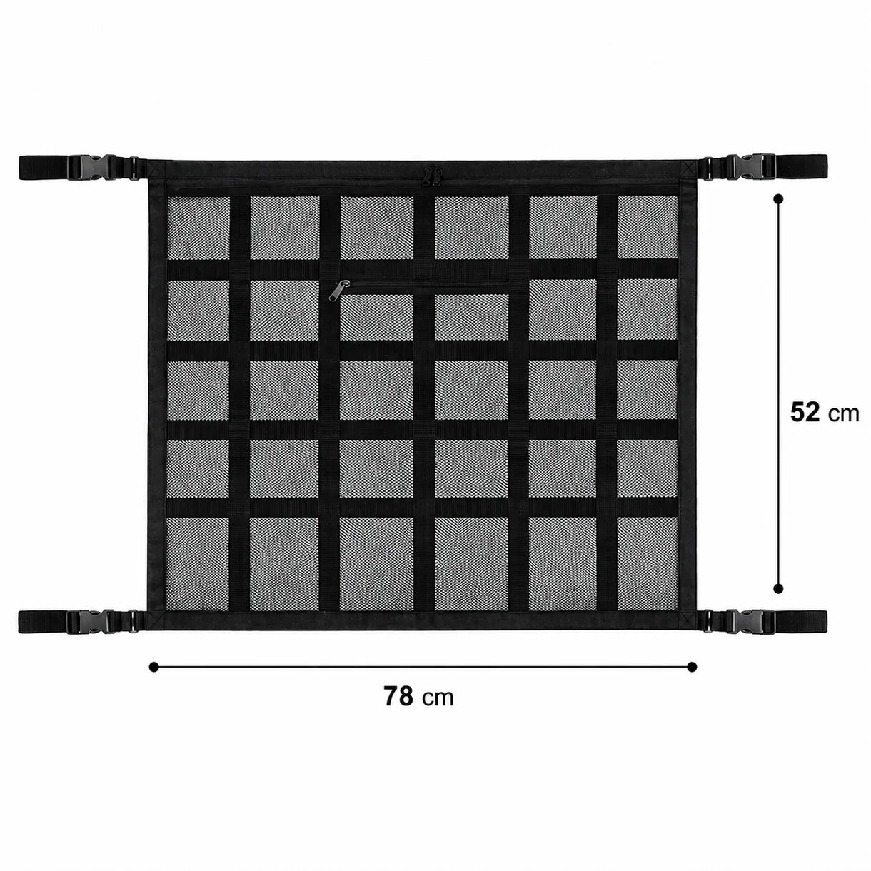 Heavy-Duty Double-Layer Car Roof Organizer Net